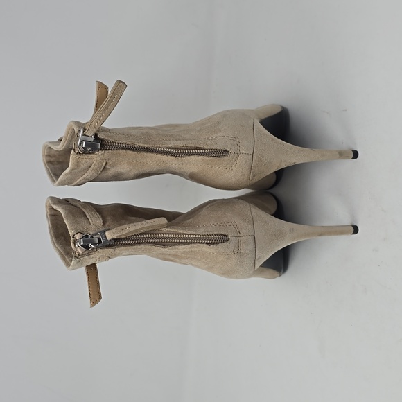 Reiss Ashton Suede Pointed Toe Buckle Stiletto Heeled Boots Women's Size  8 - Picture 4 of 8